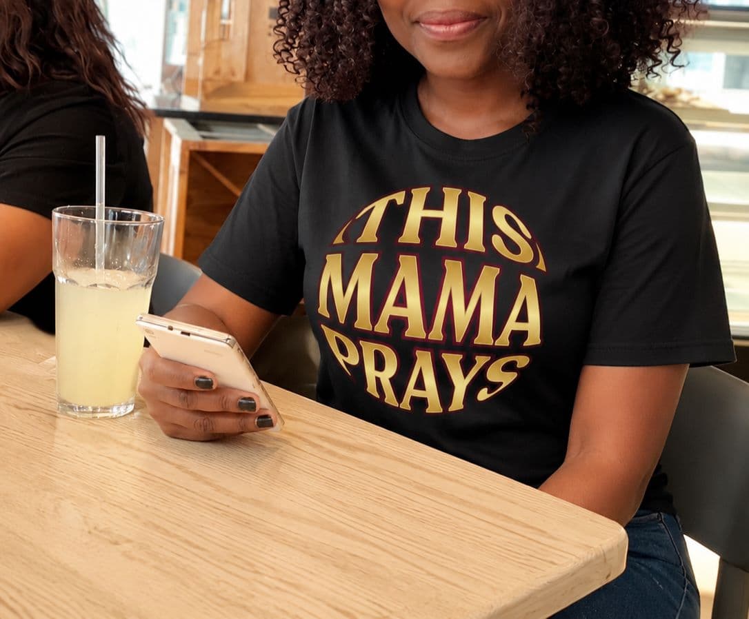 This Mama Prays Tee | Christian Mom Faith T-Shirt | Sister Style
