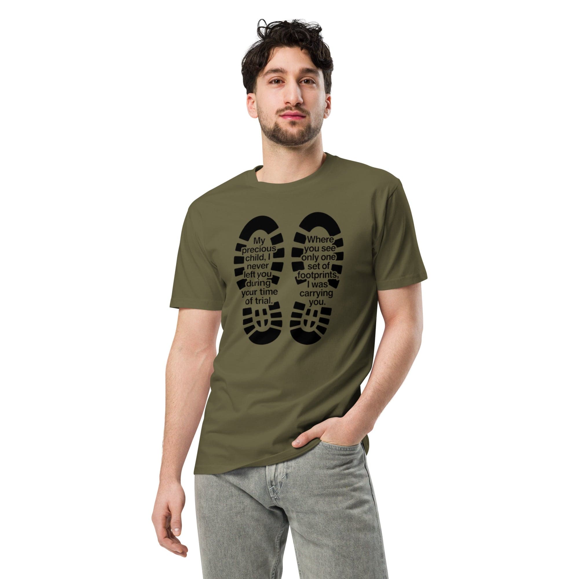 Footprints My Precious Child Tee | Christian Faith Streetwear | African Heritage | Sister Style